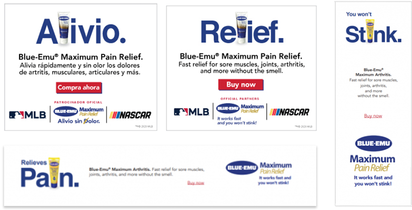 Blue EMU campaign creative